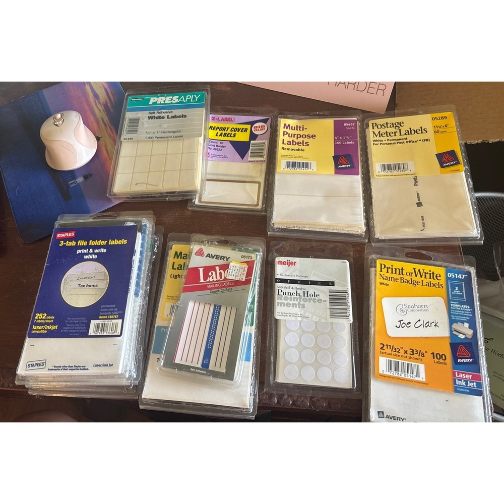Lot Of Mixed Packaged Home Office Avery File Labels Address Name Badge